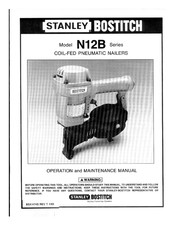 Stanley Bostitch N12B-1ST Operation And Maintenance Manual