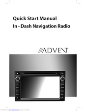 Advent In-Dash Navigation Radio Quick Start Manual