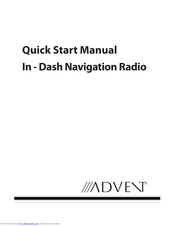Audiovox In-Dash Navigation Radio Quick Start Manual