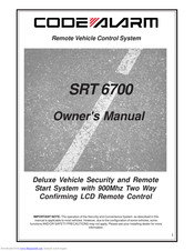 Code Alarm SRT 6700 Owner's Manual