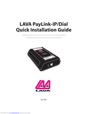 Lava PayLink-IP/Dial Quick Installation Manual