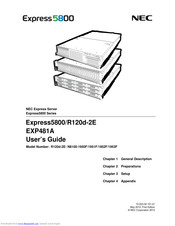 NEC NEC Express5800/R120d-2E User Manual