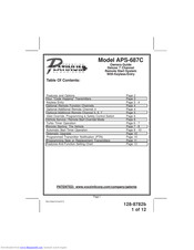 Audiovox Prestige Platinum APS-687C Owner's Manual