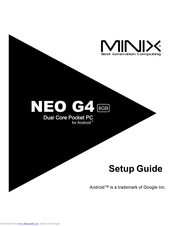 Minix NEO G4 Setup Manual