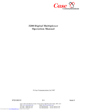 Case Communications 3200 Operation Manual