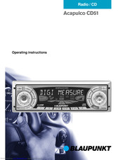 Blaupunkt Acapulco CD51 Operating Instructions Manual