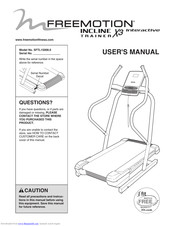 Freemotion INCLINE TRAINER X3 INTERACTIVE User Manual