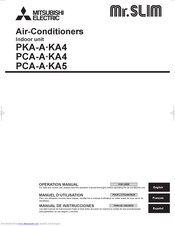 Mitsubishi Electric Mr.Slim PCA-A-KA5 Operation Manual