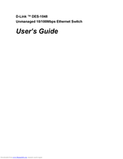 D-Link DES-1048 User Manual
