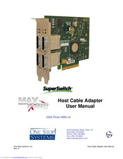 One Stop Systems SuperSwitch OSS-PCIe-HIB5-x4 User Manual