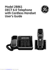 GE Model 28861DECT 6.0 Telephonewith Cordless HandsetUser's Guide User Manual