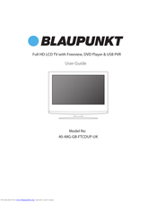 Blaupunkt W215-HT-FTCDUP-UK User Manual