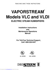 VAPORSTREAM VLDI Installation Instructions And Maintenance Operations Manual