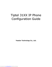 Yeastar Technology Tiptel 31 Series Configuration Manual