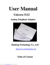 Hanlong Unicorn 3112 User Manual
