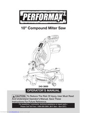 Performax 240-3669 Operator's Manual