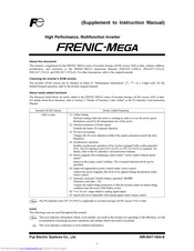 FujiFilm FRENIC-Mega Instruction Manual
