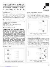 Sonance CINEMA SERIES Instruction Manual