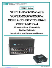 NTI VOPEX-C5SV-8 Installation And Operation Manual