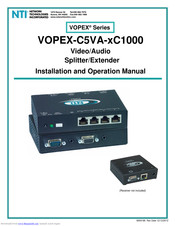 NTI VOPEX-C5VA-xC1000 Installation And Operation Manual