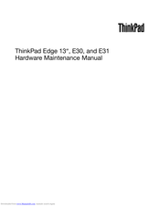 Lenovo ThinkPad Edge E31 Hardware Maintenance Manual