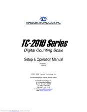 Transcell Technology TC-2012-120 Setup & Operation Manual