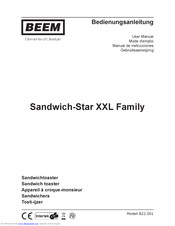 Beem Sandwich-Star XXL Family User Manual