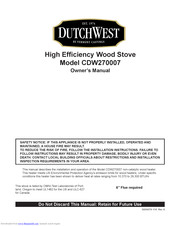 DutchWest DutchWest CDW300007 Owner's Manual