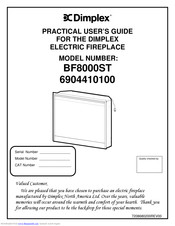 Dimplex BF8000ST Practical User's Manual