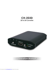 CYP CH-2D3D Operation Manual
