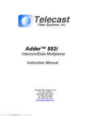 Telecast Adder 882i Instruction Manual
