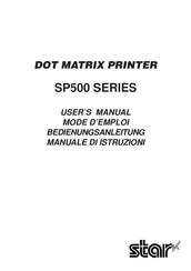 Star SP500 SERIES User Manual