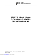 Dri-Air Industries HP4-X 150 Operating Manual