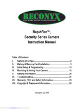 Reconyx RapidFire Instruction Manual