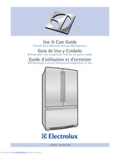 Electrolux French Door Bottom Freezer/Refrigerator Use & Care Manual