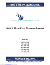 Samlex Europe PST-30S-24E Owner's Manual