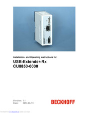 Beckhoff USB-Extender-Rx CU8850-0000 Installation And Operating Instructions Manual