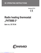 Conrad FHT80B-3 Operating Instructions Manual