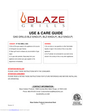 Blaze Outdoor BLZ-5LP Use & Care Manual