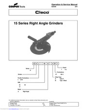 Cooper Tools Cleco 15 Series Operation & Service Manual