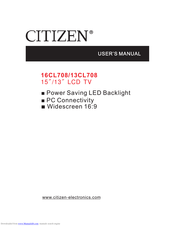 Citizen 16CL708 User Manual
