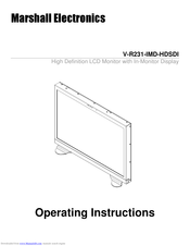 Marshall Electronics V-R231-IMD-HDSDI Operating Instructions Manual