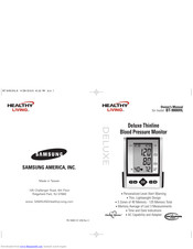 Healthy Living Deluxe Thinline BT-9000HL Owner's Manual