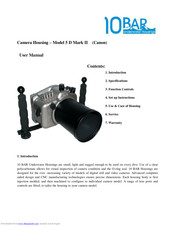 10 Bar Underwater Housings 5 D Mark II User Manual