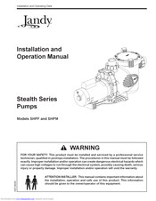 Jandy Stealth SHPF Installation And Operation Manual
