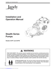 Jandy Stealth SHPM Installation And Operation Manual