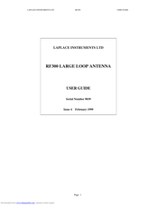 Laplace Instruments RF300 User Manual