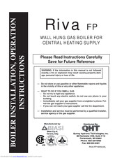 Riva FP Installation & Operation Instructions