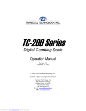 Transcell Technology TC-200-60 Operation Manual
