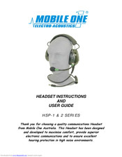 Mobile One HSP-2 Series Instructions And User Manual